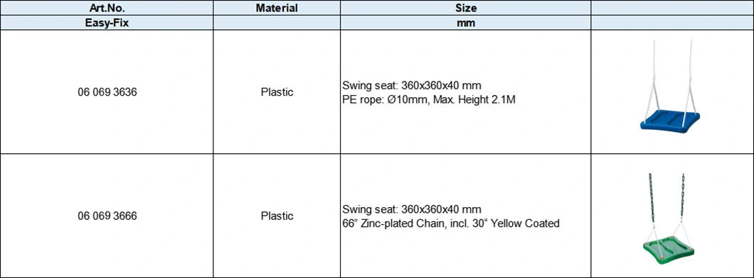 Plastic Stand Type Swing for Kids